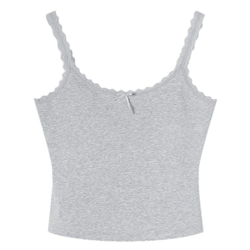 TonLion 2026 Summer New Lace Splice Sleeveless Vest Women's Casual Outerwear Stylish Innerwear