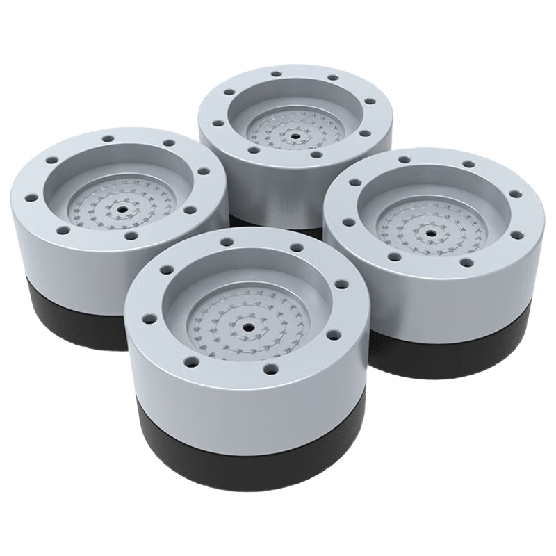 Qijiaoban Washing Machine Base, Heightened Non-Slip Shock-Absorbing Foot Pad, Universal for Top-Loading And Front-Loading Washers, Fixed Base Riser, 4 Pieces 6cm, Universal for Refrigerators And Washers