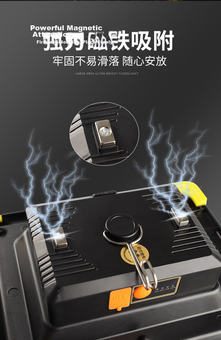 MAX LOAD Night Market Stall Light Stand Portable Emergency Light Long-lasting Camping Outdoor Rechargeable Lamp 15