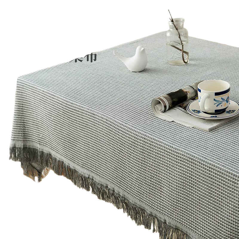 AVIVI Rectangular Cotton And Linen Tablecloth, Coffee Table Cover, Dining Table Mat, Desk Cover, Dust-Proof Cover, 130*180 Beeswax Patter