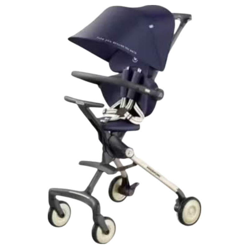 AMORHOME Baby Stroller with Reclining Seat, Lightweight Foldable Carriage for Infants And Toddlers, Midnight Blue Promax