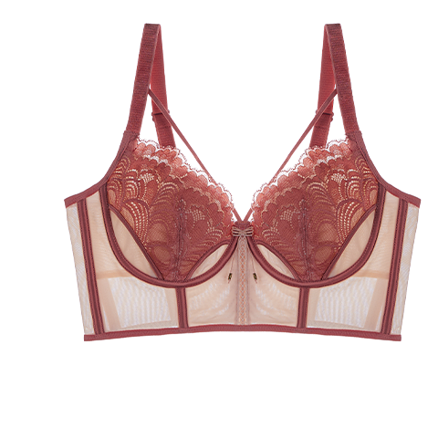 GRACEWELL Women's Large Bust Minimizing Adjustable Summer Thin Lace Soft Underwire Bra with Side Support and Anti-Sagging Design
