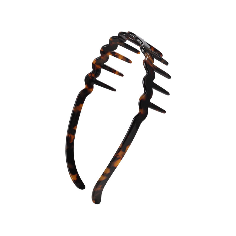 CHIMERA Vintage Acetate Wave Headband Non-Slip High Crown Hair Hoop Hair Clip for Women Birthday Gift