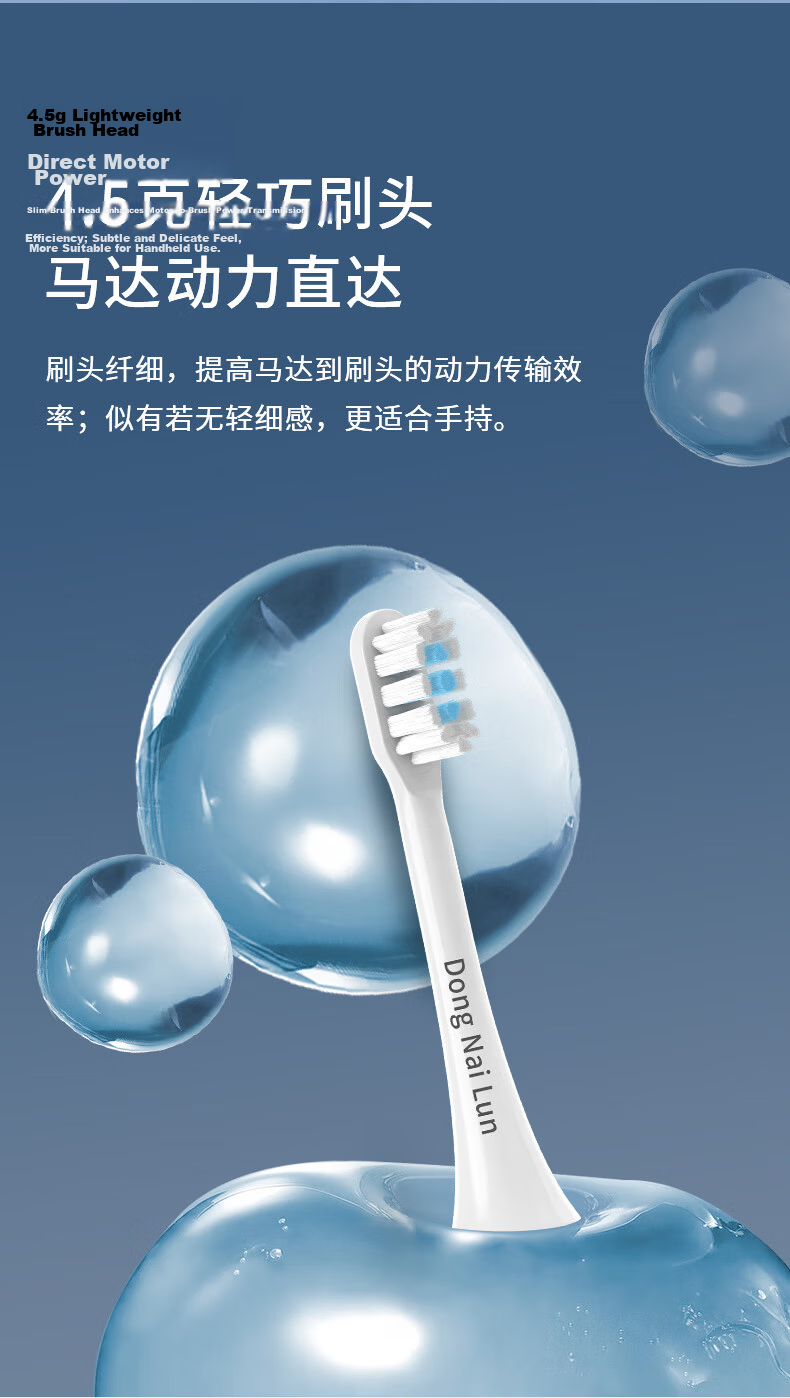 Donailun Replacement Toothbrush Heads for Xiaomi/Mijia Electric Toothbrush T301/T302/T501 Standard Cleaning 6-Pack 5