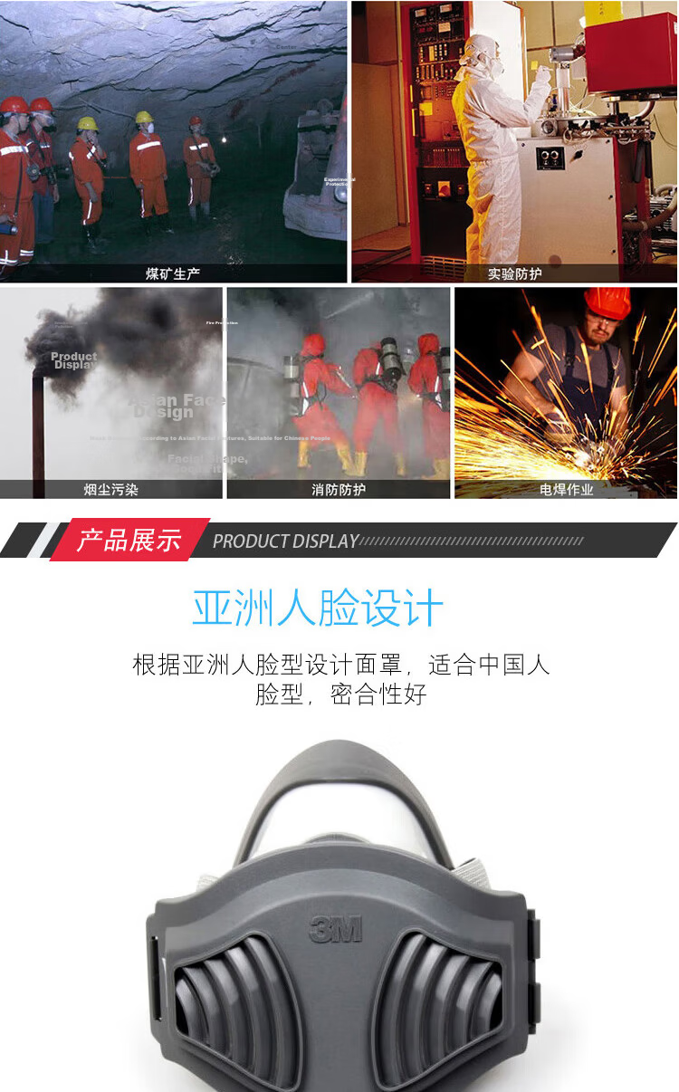 3M Particulate Respiratory Protection Kit 1212 [Filter for Coal, Cement Dust, Particulates] 3