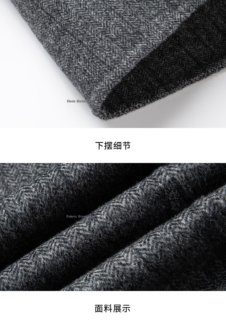 Shanshan Wool Double-Sided Woolen Blazer Men's Autumn Winter Business Casual Workwear Short Suit Jacket 18