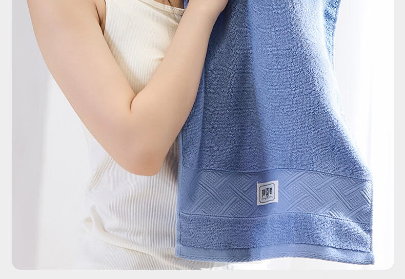 Grace 7A Antibacterial Anti-Mite Pure Cotton Towels 3-Pack Xinjiang Long-Staple Soft Absorbent Sports Face Towels for Men and Women 8