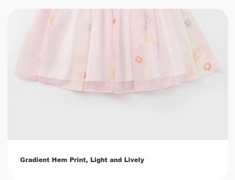 Balabala Kids Dress Children's Skirt 2026 Summer New Girls Baby Chinese Style Hanfu Ru Skirt Traditional Performance Costume 16