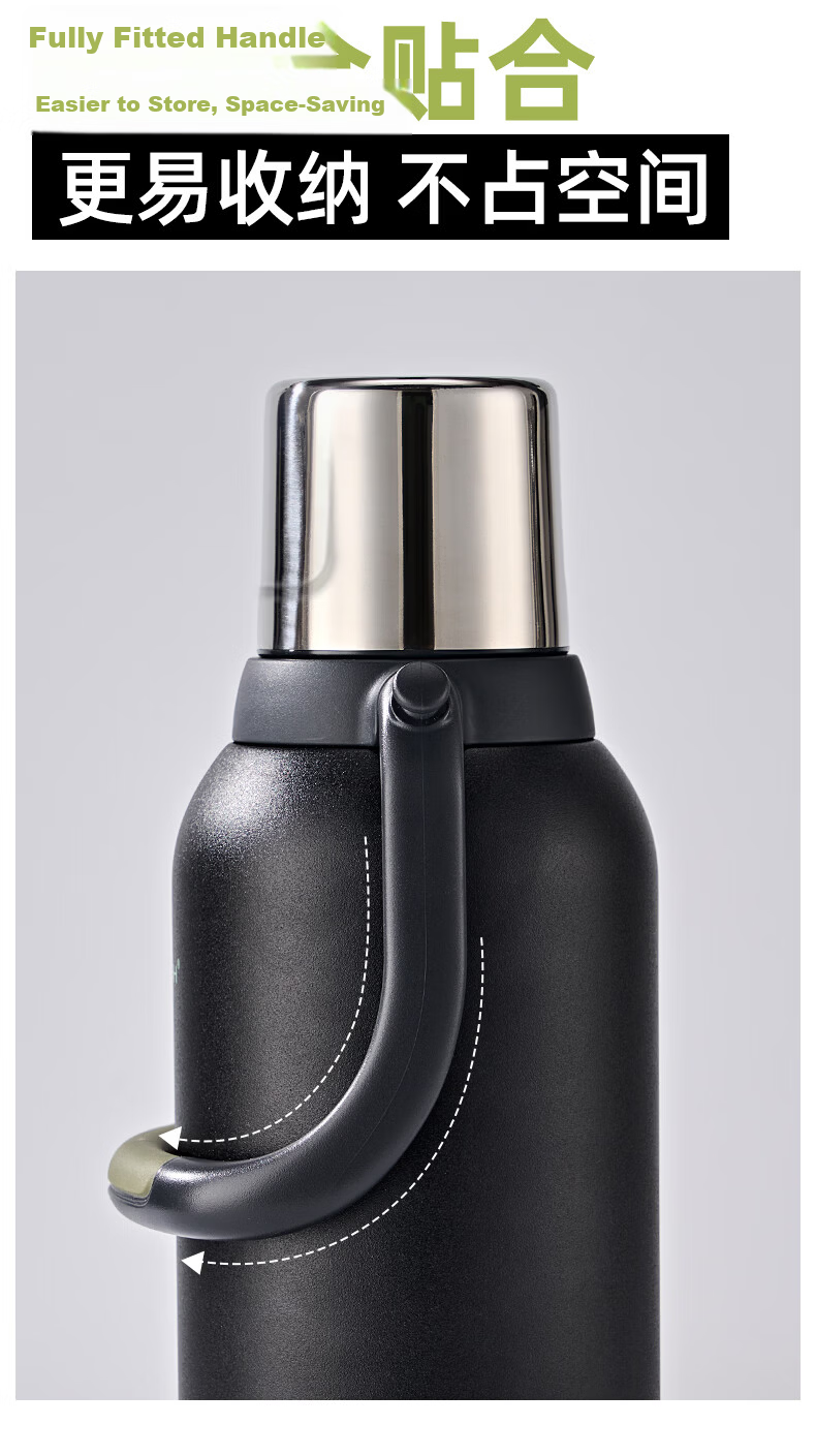 Cica Insulated Bottle 1000ml Large Capacity Men's 316L Stainless Steel Portable Outdoor Tea Water Cup Flask 13