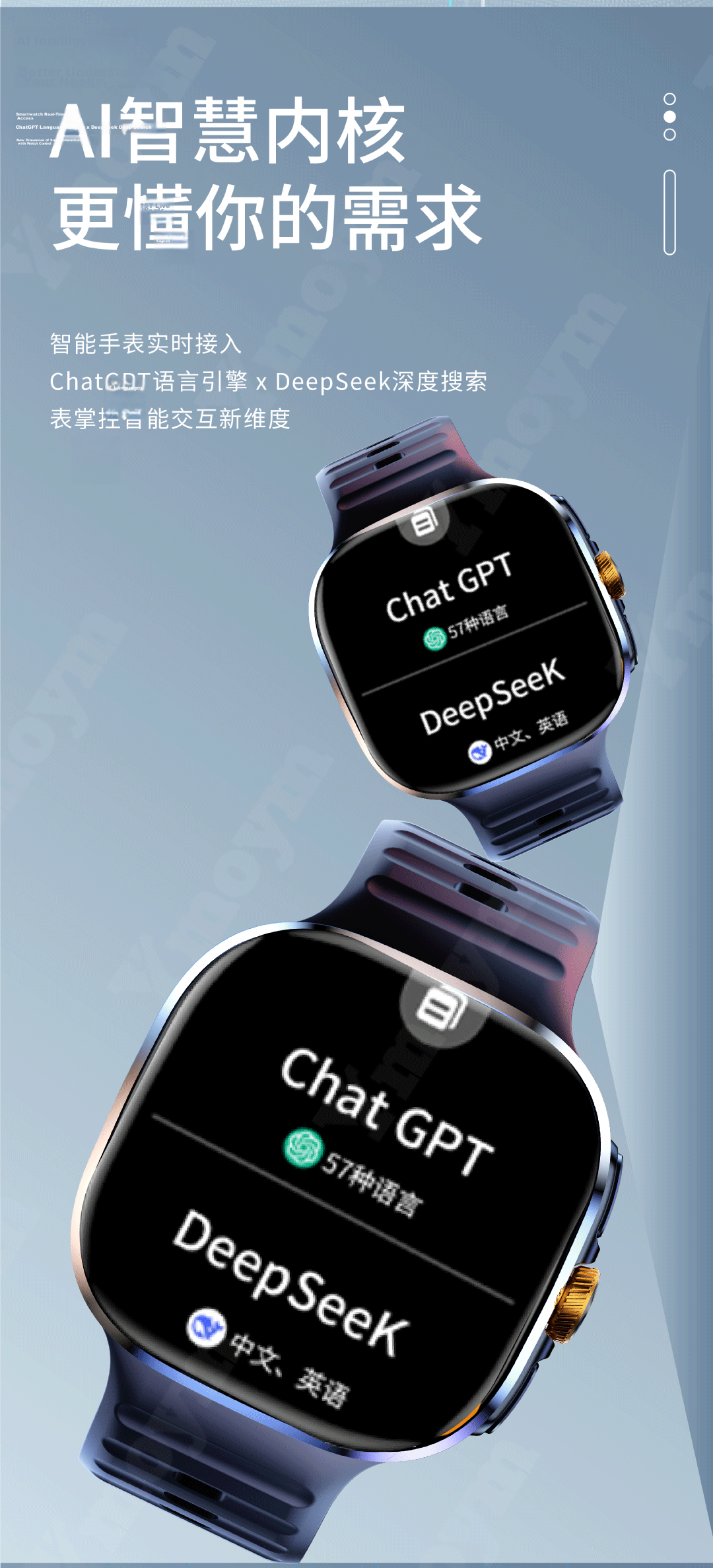 YMOYM Large Screen SIM Card Phone Smartwatch 5G SIM Card Download Video Call WeChat Ride Navigation for Adults and Students 15