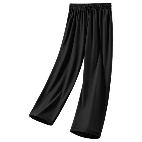 Baleno Women's Ice Silk Sun Protection Pants Summer Thin High Waist Draped Straight Wide Leg Casual Loose Trousers