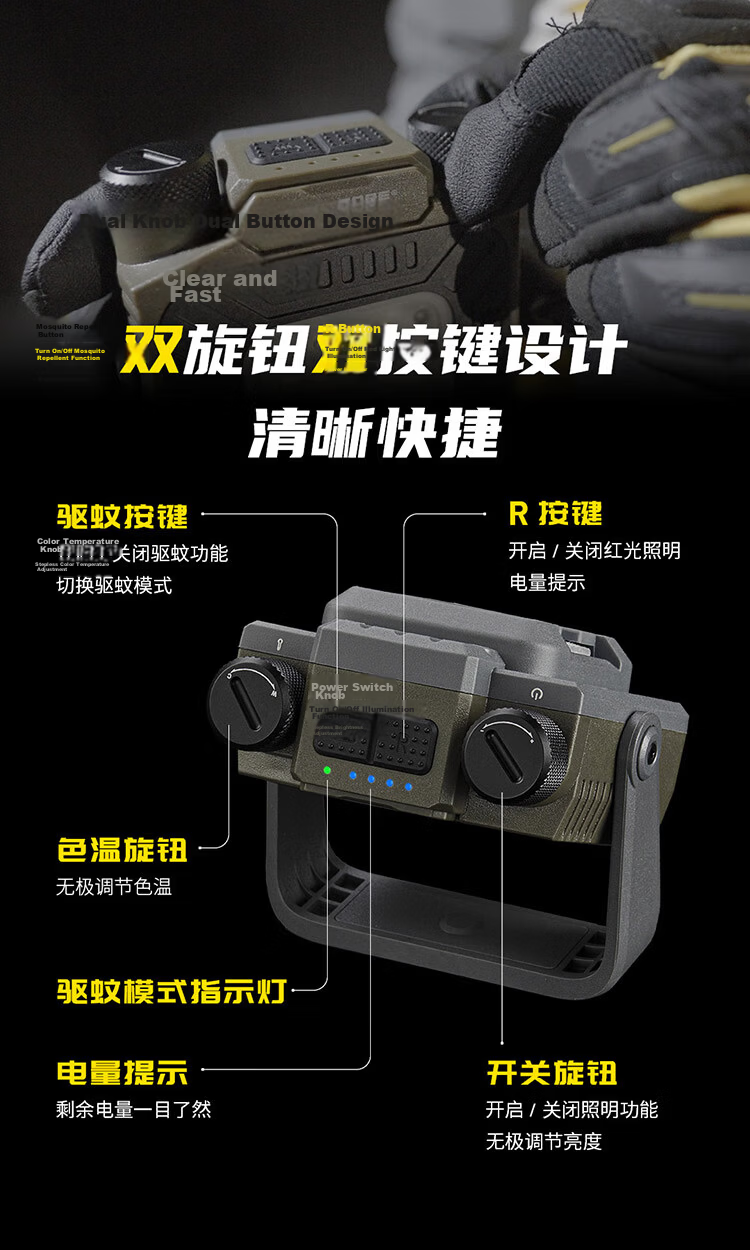 NITECORE NWL30 Outdoor Work Light Multifunctional Illumination Mosquito Repellent Nighttime Automotive Repair Light 8