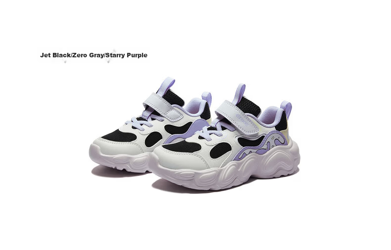 ERKE Kids Boys Casual Shoes Lightweight Breathable Toddler Sports Shoes Microcrystal White/Atlantic Blue/Washing Blue Size 26 43