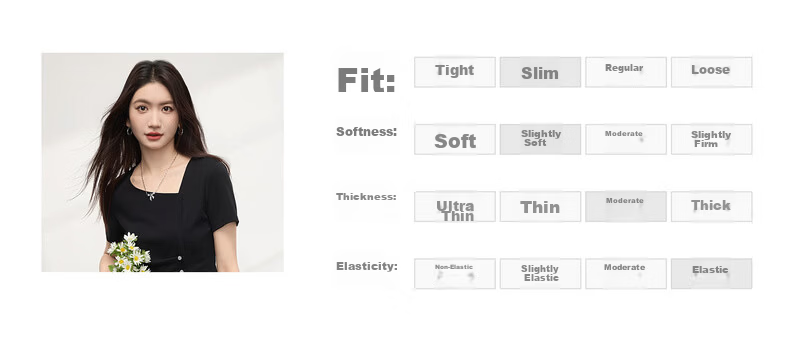 Sllsky Irregular Pleated Waist-Slimming Short Sleeve T-Shirt Women Summer Designer Short Square Neck Top 8