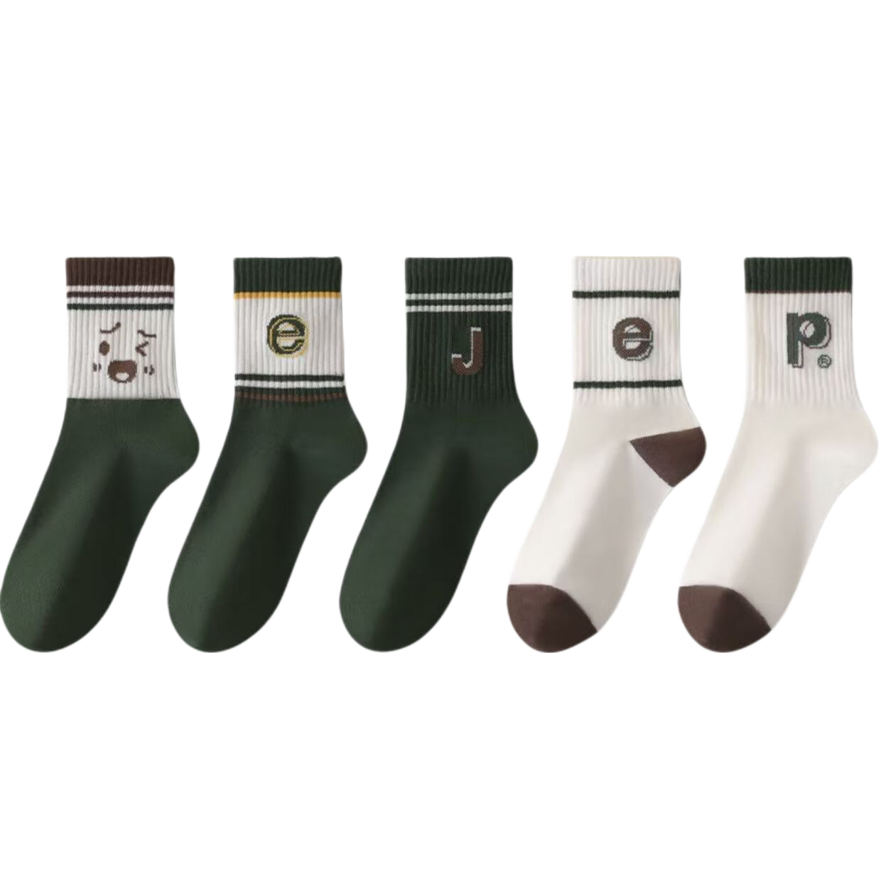 Jeep Kids Boys Winter Thickened 100% Cotton Warm Breathable Antibacterial Odor-Resistant Youth Mid-Calf Socks Age 10