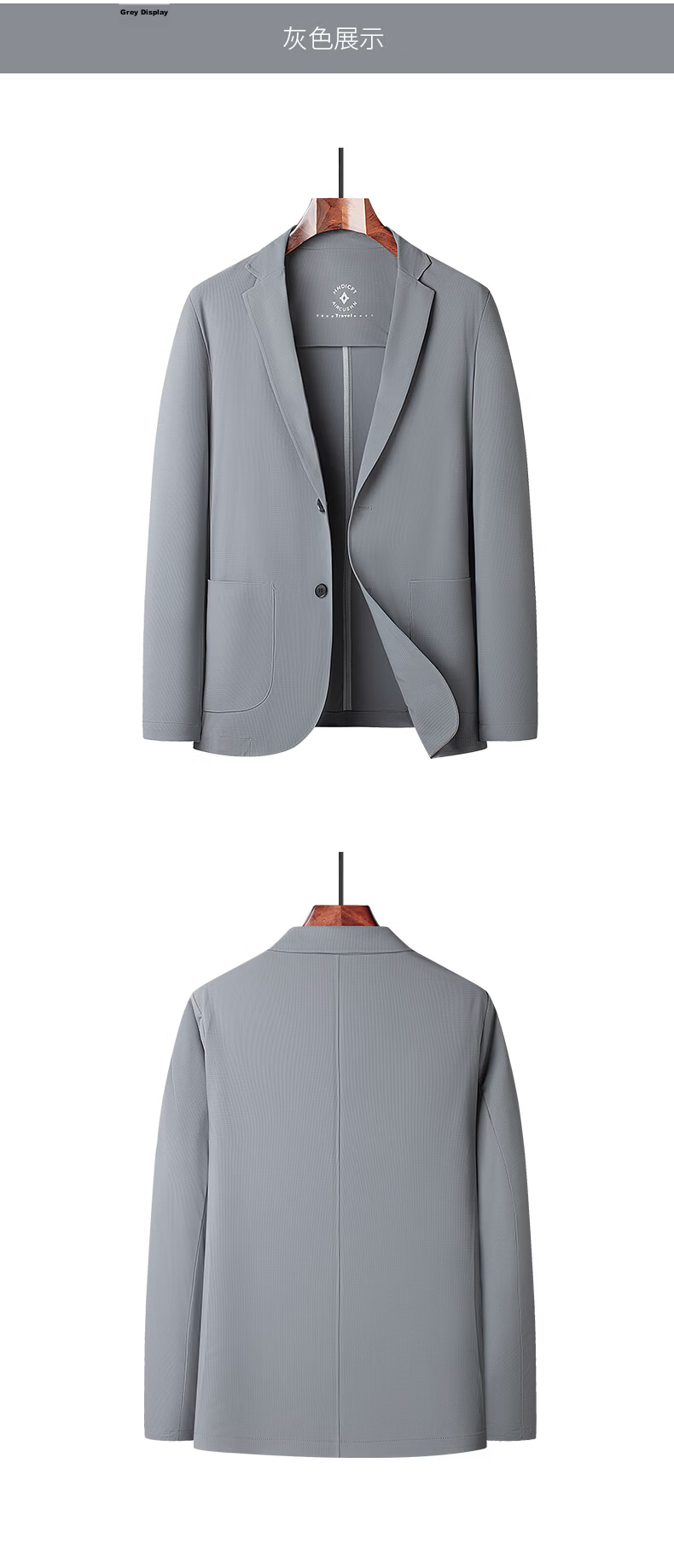 Hodo Men's Sun Protection Jacket Summer Blazer Business Wrinkle-Free Premium Coat Navy XL 12