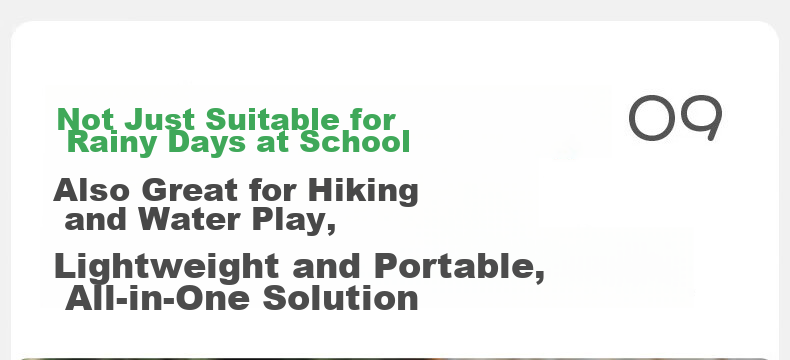 Kocotree KK Tree Kids Disposable Thickened Compressed Portable Raincoat Long School Anti-Storm Adult Version 18