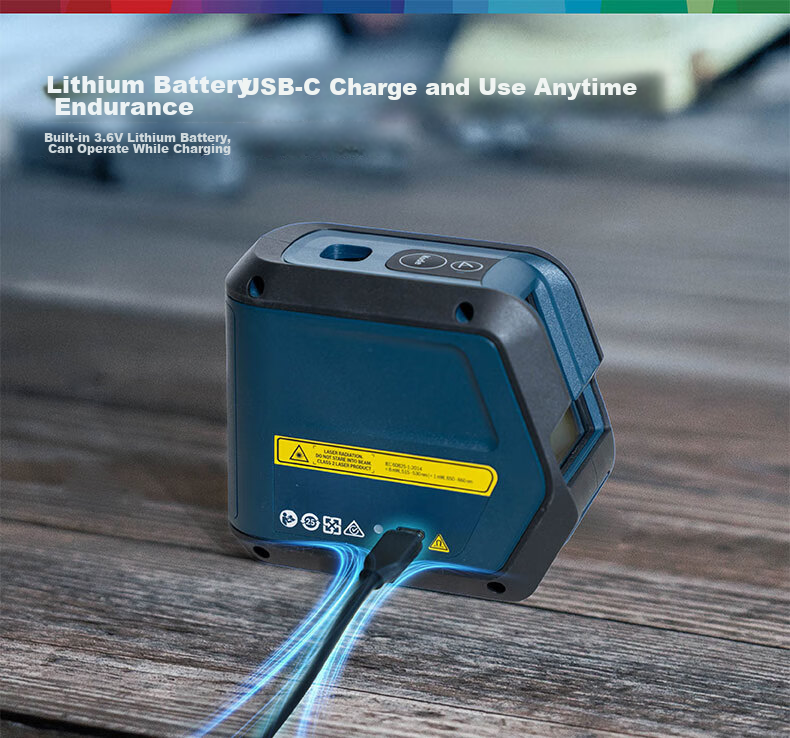 BOSCH GCL15-12XG 15m Green Light Two-Point Two-Line Rechargeable Laser Level for Construction and Renovation 7
