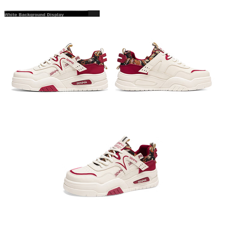 Senma Men's Shoes 2026 New Summer Casual Sneakers Youth Thick Sole Height Increasing Leather Sports Shoes 22