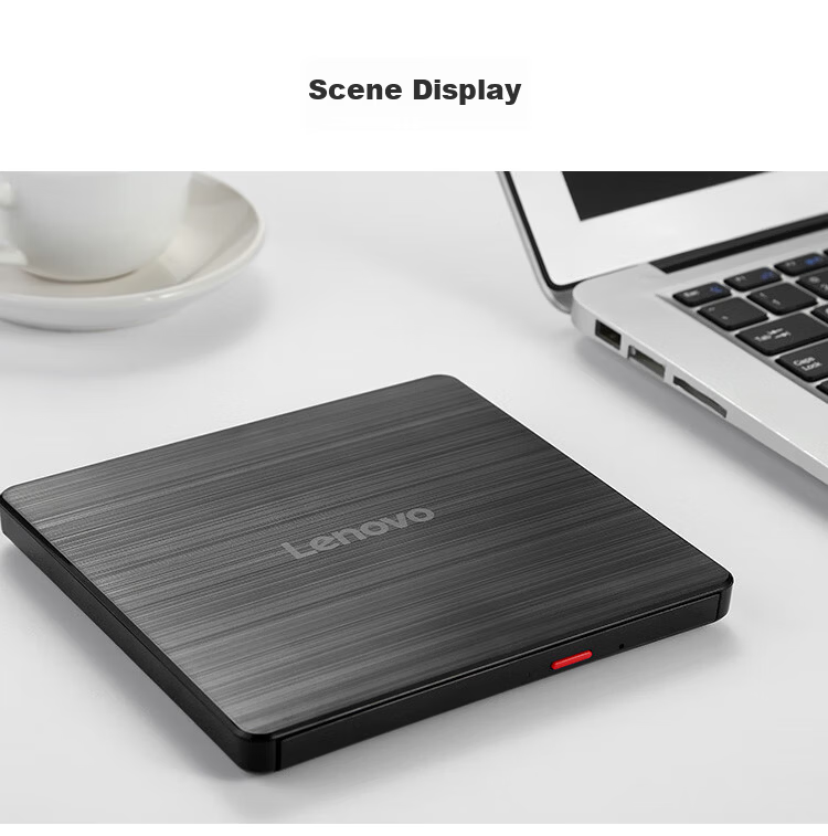 Lenovo 8x External Optical Drive, Portable DVD Burner, All-In Type-C/USB Dual Interface, Ultra-Thin Upgraded Version, TX801, Jingcang 4