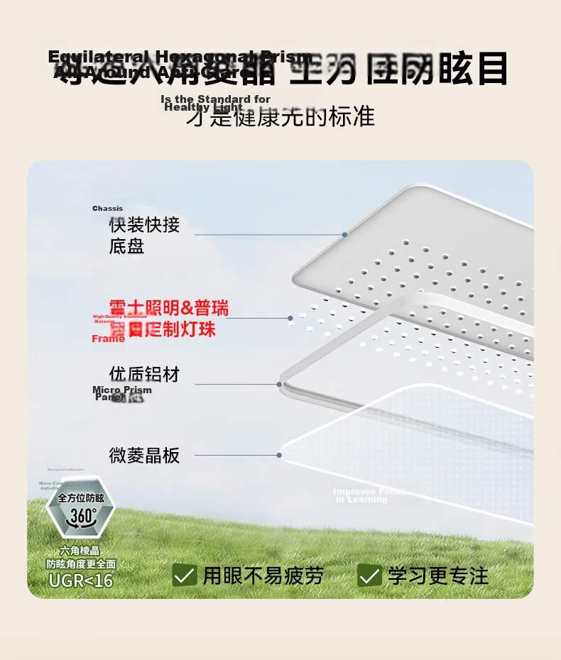 NVC Nordic Ceiling Light 2026 New Full Spectrum Eye Protection Ceiling Light Bai Youran Lite 60W Bedroom Round Lamp 15