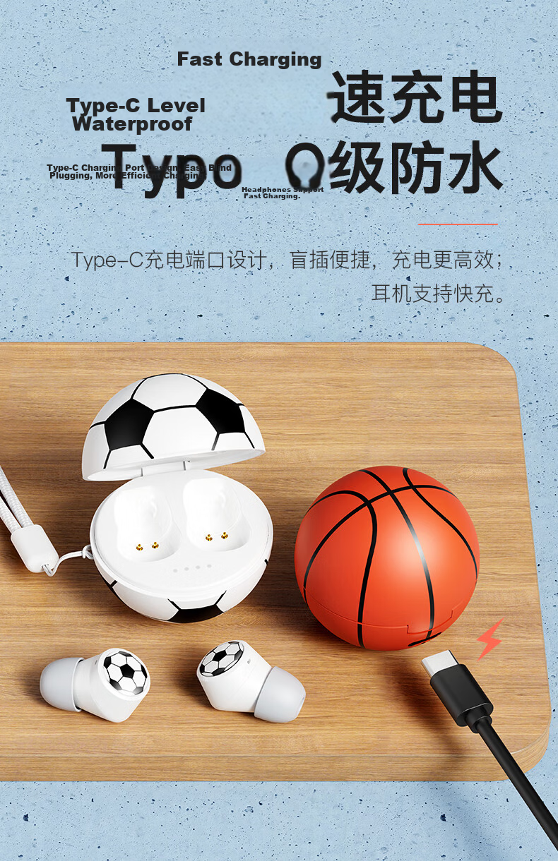 EMEY T5Pro [New Upgrade] True Wireless Bluetooth Earbuds In-Ear Music Sports Gaming Calling Noise Reduction Long Battery Life Compatible with Apple Xiaomi Huawei Honor Basketball 10