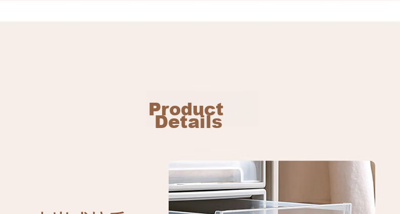 OLA XIANG Drawer-Style Plastic Storage Box Transparent Wardrobe Clothes Storage Container Household Clothing Organizer Bedside Cabinet 10