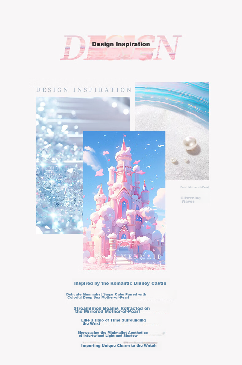 Disney Sugar Cube Series Women's Watch Cool Ice Candy Summer Niche Elegant Small Silver Dial Gift for Girlfriend 2