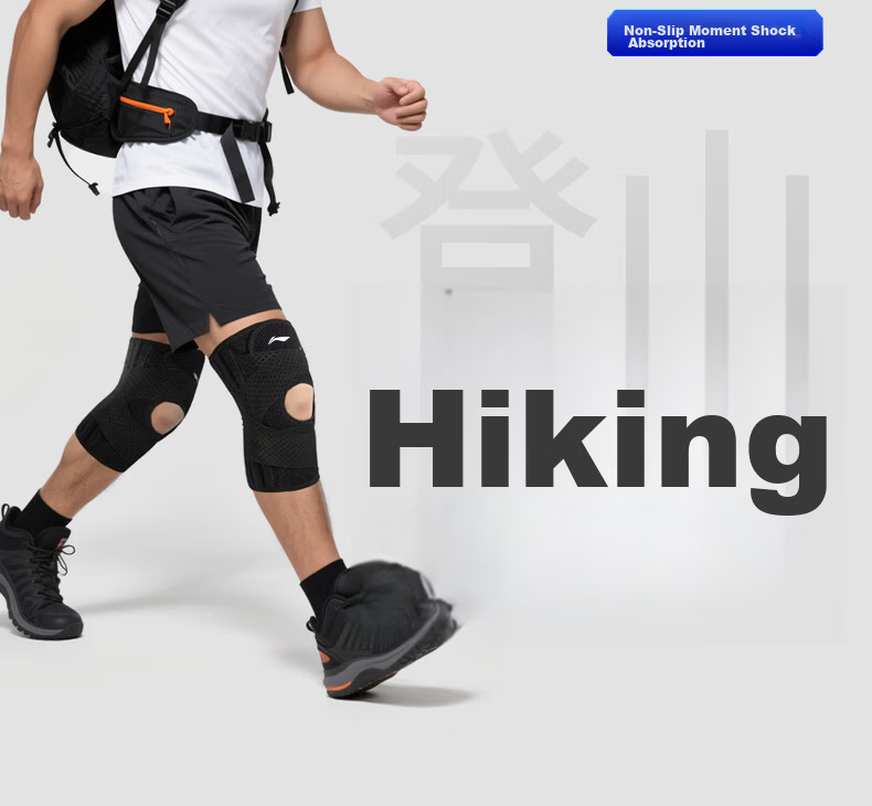 Li-Ning Knee Brace Summer Thin Meniscus Injury Protection Joint Patella Unisex for Hiking Running Badminton Basketball 27