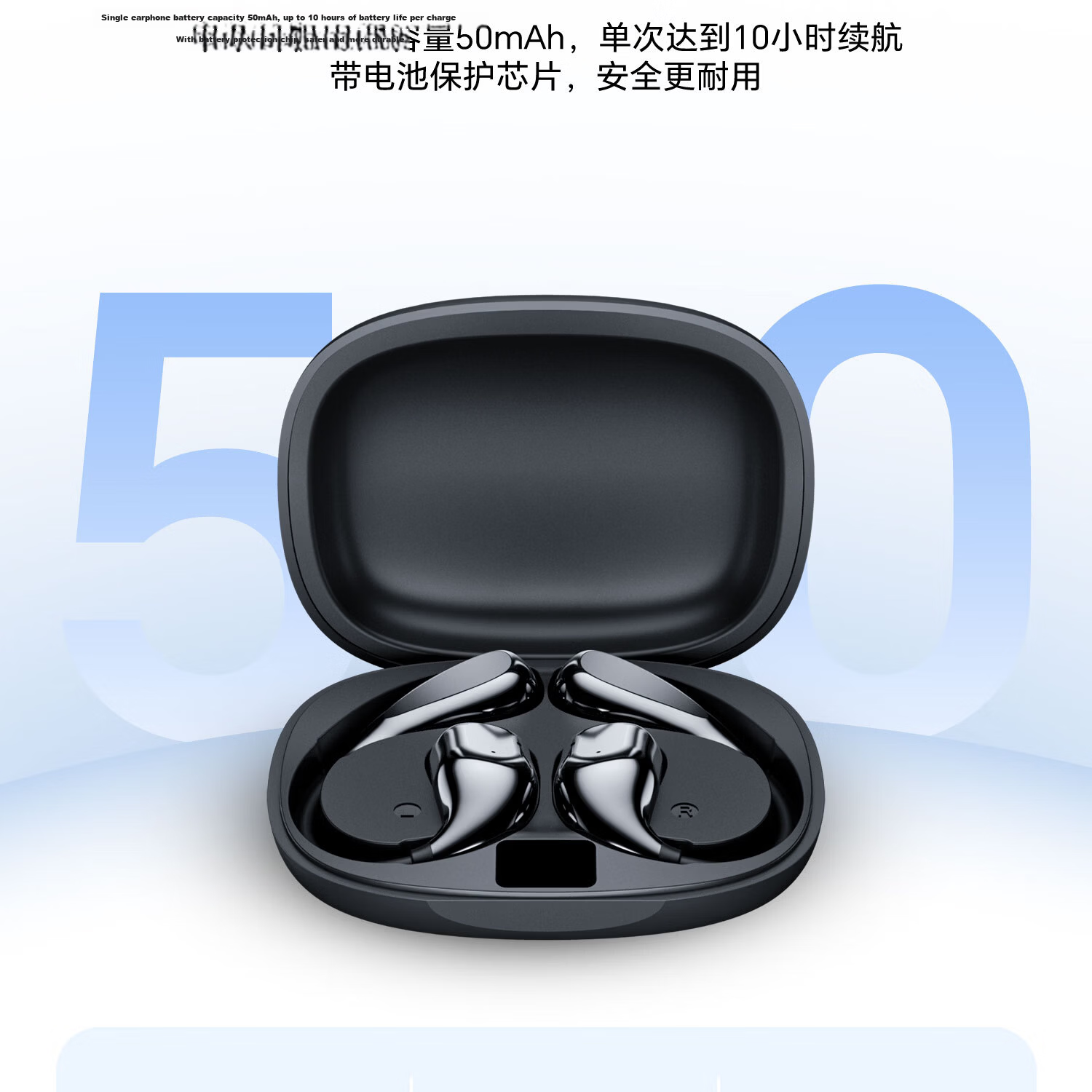 Zhunhang 2026 Latest Bluetooth Earhook Wireless Open-Ear Clip-On Sports Running Call Gaming Noise-Cancelling Long Battery Life Ear Protection Headphones 22