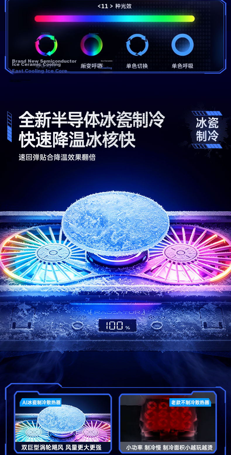 VENIDER 2026 Latest Cooling No.1 Laptop Cooling Fan Cooler Gaming Cooling Pad Stand for Lenovo Dell Alienware Savior 15