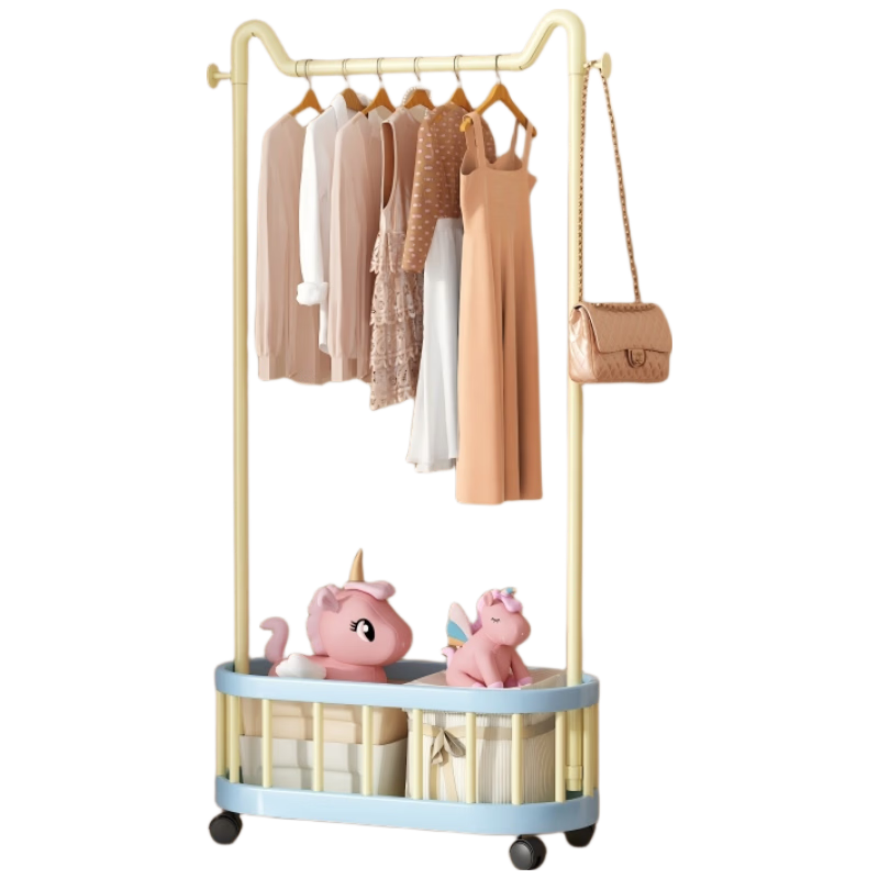 Anerya Floor Standing Dopamine Coat Rack 60cm Bedroom Children's Clothes Hanger Storage Rack