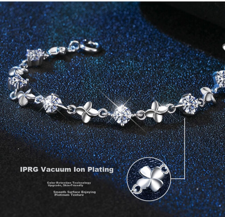 Kefuni Lucky Four-Leaf Clover Bracelet for Women 2026 New Niche Light Luxury High-End Birthday Qixi Festival Gift for Girlfriend 9