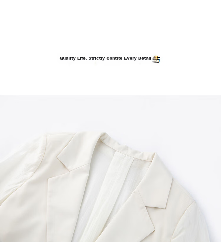 Demana [Smooth Lyocell] Spring Elegant Notched Lapel Loose Irregular Hem Petite Women's Blazer Jacket 15