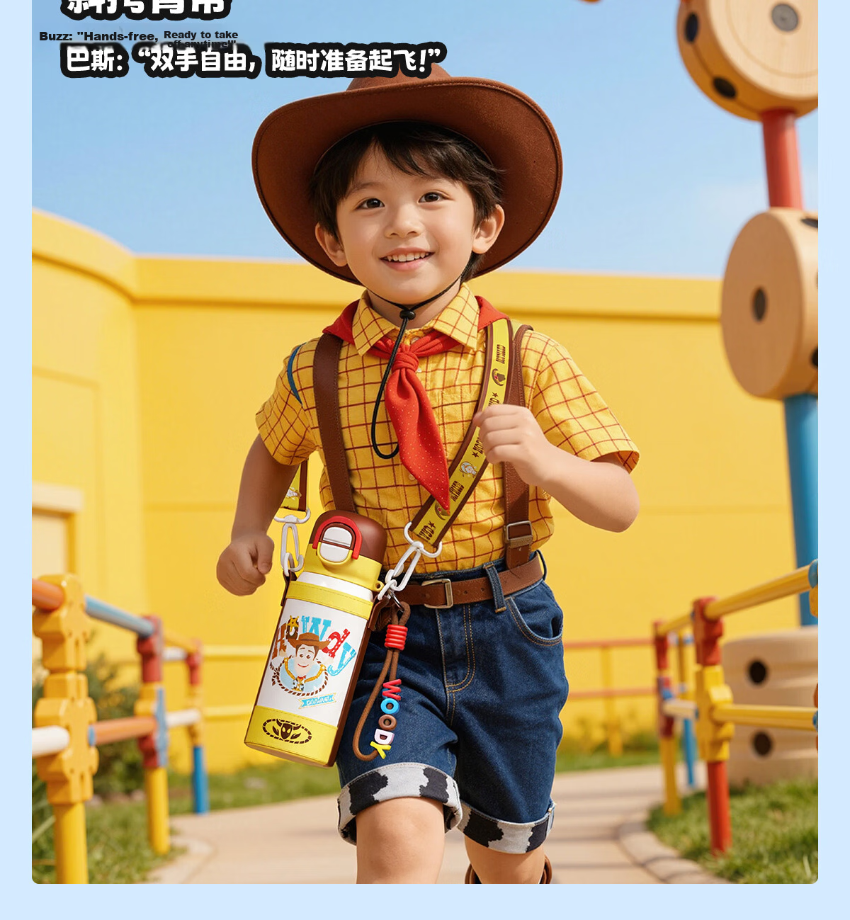 Germ Toy Story Kids Insulated Straw Bottle Dual-Use Fun Water Cup Student School Cup 500ML Buzz Lightyear 15