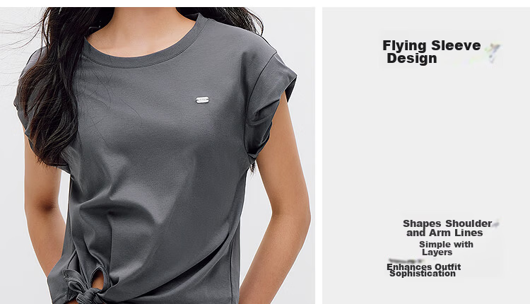 Semir Women's Summer Short Sleeve T-Shirt with Knot Design 2026 Mall Style 101326100060 18