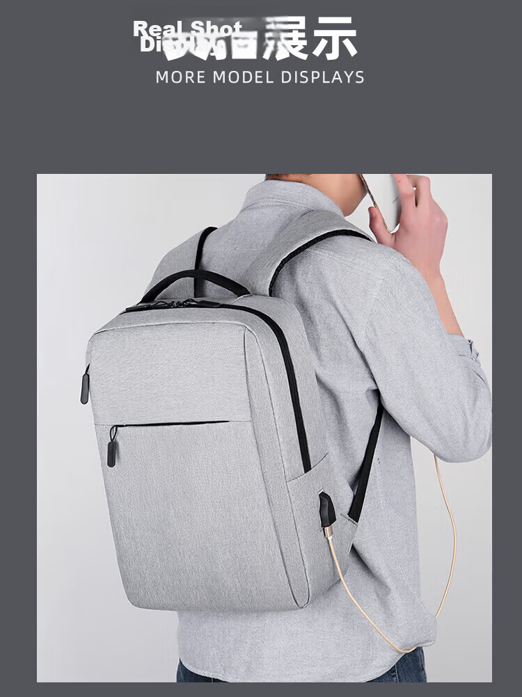 Right Away Men's Laptop Backpack 16-inch Business Travel Lightweight Commuter Bag 14