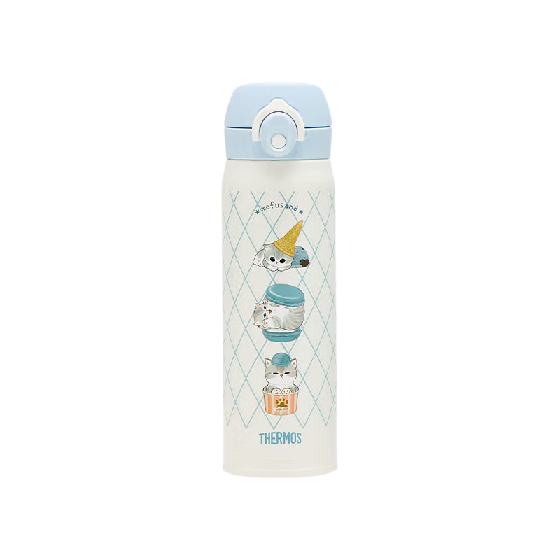 THERMOS Straw Insulated Bottle 500ml Unisex 316L Stainless Steel Water Cup Birthday Gift TEMI-SWEET(MFS)