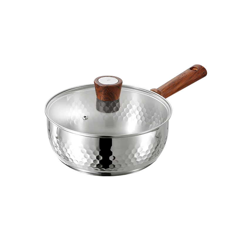 Carrot Pure Titanium Baby Milk Pot Non-Coated Yukihira Pot Infant Small Milk Pot Soup Pot Instant Noodle Pot Integrated 22cm