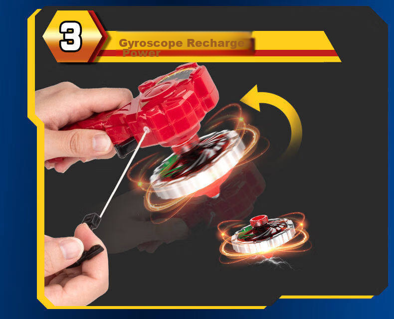 MAILE KID Alloy Gyro Battle Disk Combat Set Children's Toy Explosive Armor Attack Type Strong Offensive Launchable 9