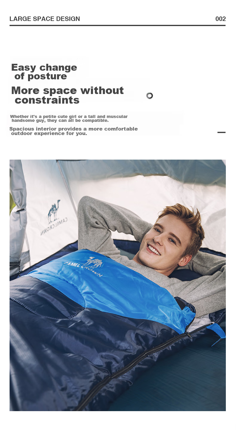 CAMEL Outdoor Sleeping Bag, Camping Adult Thickened Warm Cold-Resistant All-Season Model, Single Man Winter Double A8W03009 4