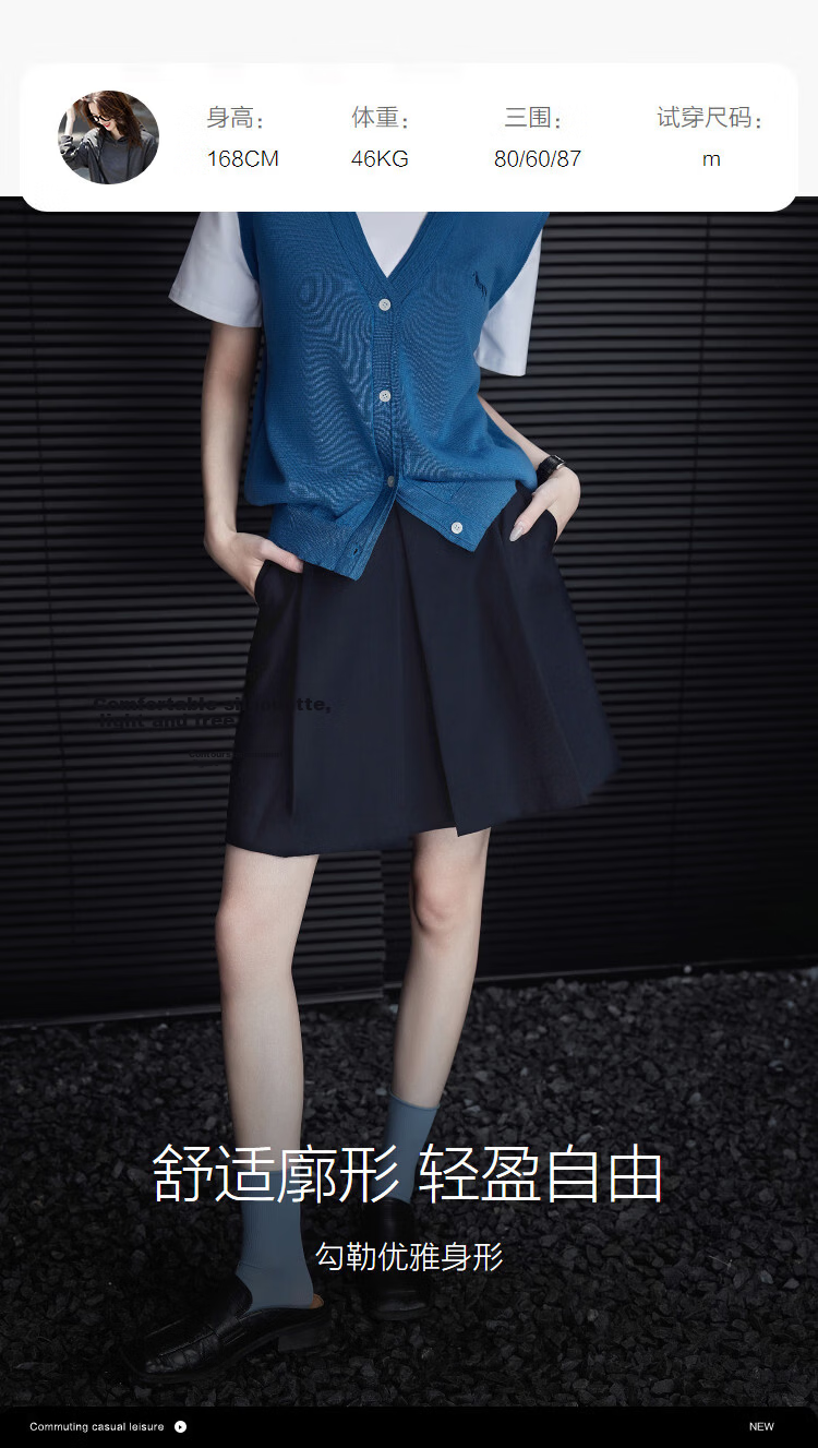 Demana Wide Pleats Craft Spring College Style Wardrobe Essential Petite Loose Pleated Skirt for Women 9
