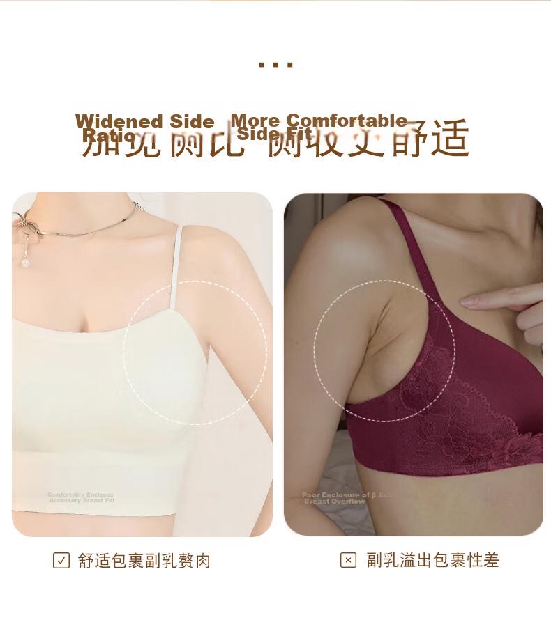 Langsha Women's Camisole with Chest Pad, Back-Supporting Inner Vest, Integrated Bra, Antibacterial Skin-Friendly Tube Top Shirt 9