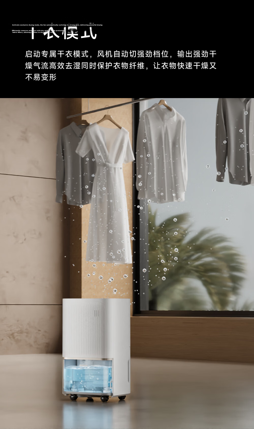 Zhuimi Intelligent Dehumidifier, Quiet DD12, Efficient Dehumidification for Home Use, Moisture Removal Machine, for Humid Seasons And Rainy Days, Suitable for Living Room And Bedroom, Prevents Mold Growth, 12L/day Capacity, Covers 20 Square Meters 14