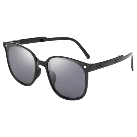 Jimmy Orange Sunglasses for Men And Women, Ultra-Lightweight Portable Foldable UV400 Polarized Driving Glasses, Menglang Brow