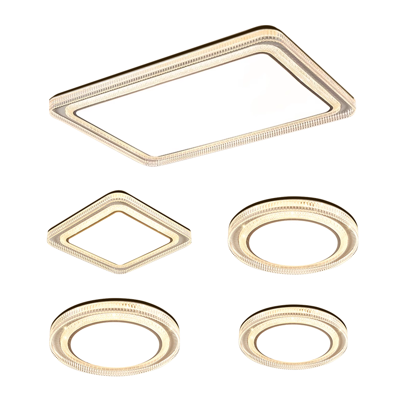 Kuka LED Ceiling Light Italian Style Eye Protection LED Source Living Room Bedroom Lighting 40cm Round [Installation Included]