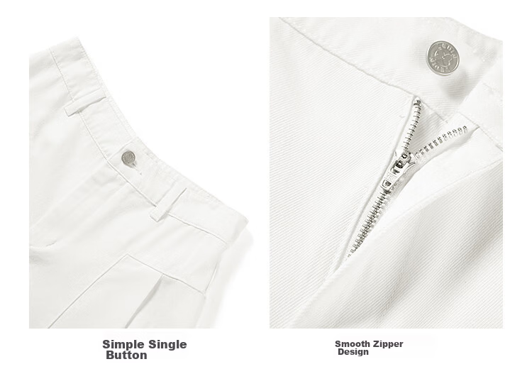 LeTing Naifu Loose Wide-Leg Casual Pants Summer New Straight Slim Yamamoto Pants Denim Off-White (In Stock) M 14