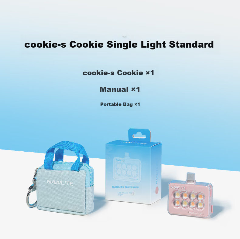 NANLITE Cookie LED Mini Portable Dual-Sided Adjustable Fill Light for Mobile Phones Outdoor Portrait Still Life Food Selfie Light Round (Coral Pink) 10
