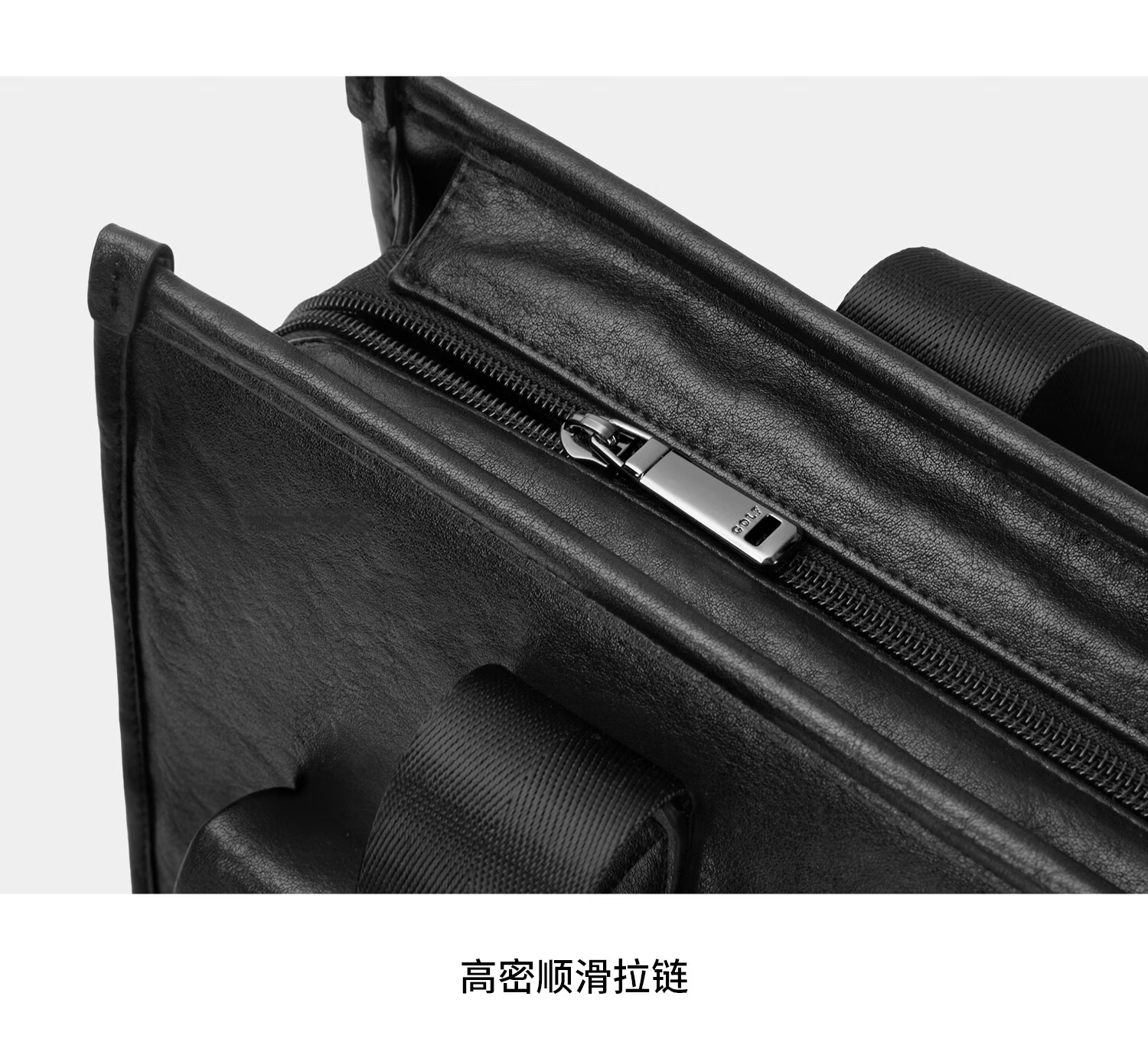 GOLF Business Briefcase Men's Handbag 14-inch Laptop Bag Multi-pocket Unisex Vintage Wrinkled Tote Bag 18