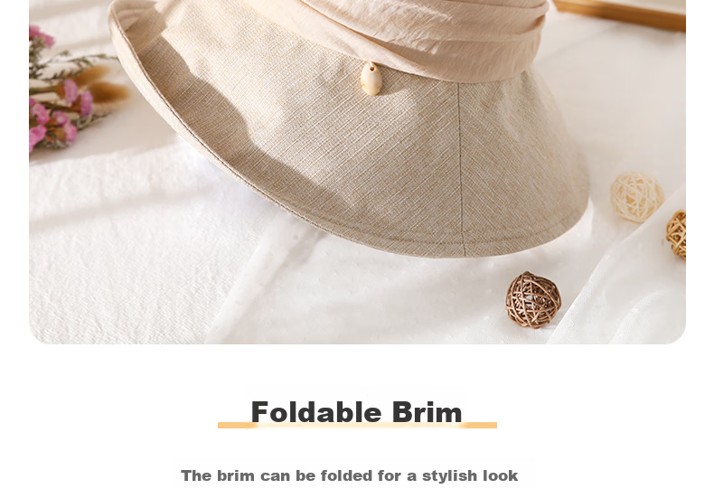 677888 Women's Summer Sun Hat Japanese Style Fisherman Hat Large Brim Sun Protection Cap 19